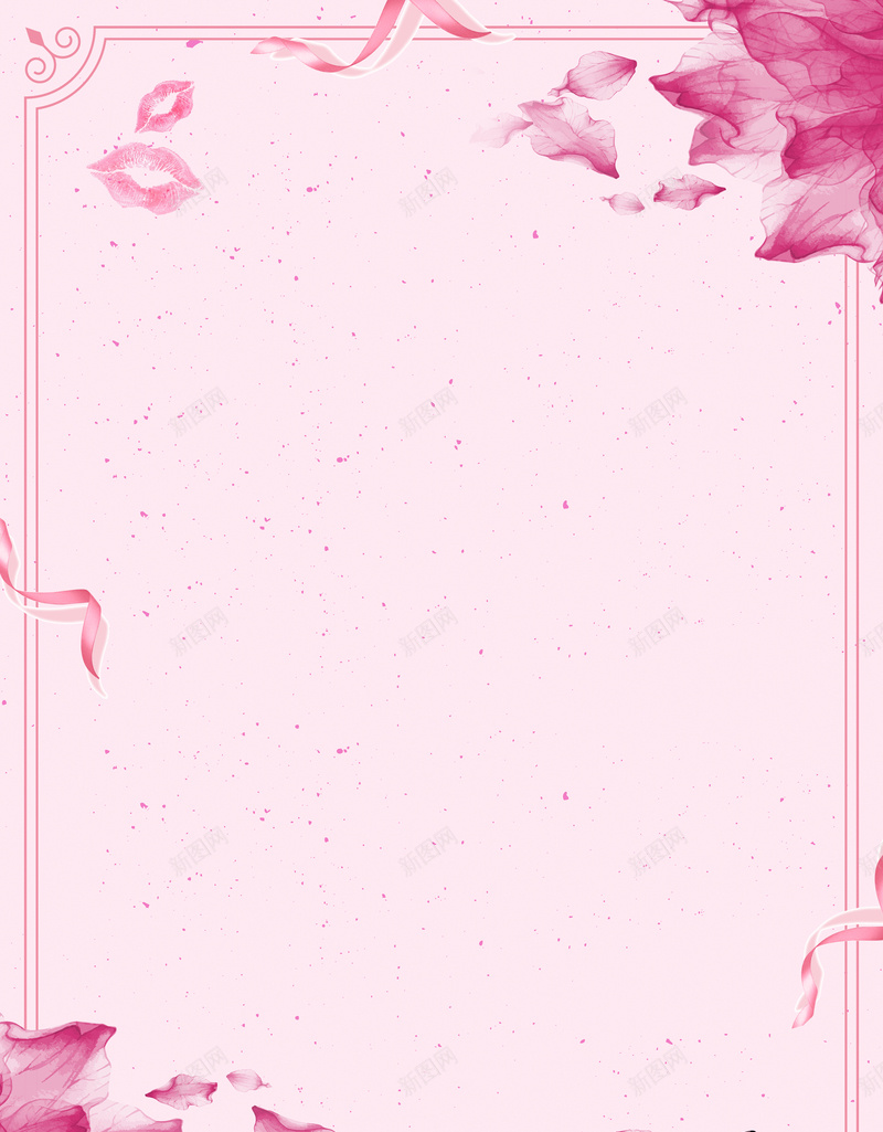 女王节背景图jpg设计背景_新图网 https://ixintu.com 女王节 女生节 女神节 妇女节 清新 粉色 背景