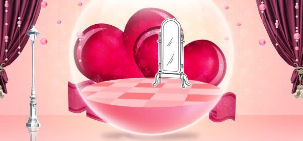 红色背景jpg设计背景_新图网 https://ixintu.com 女装海报 帘幕 淘宝天猫节日促销海报 美女 舞台