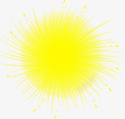 黄色星光线条海报素材