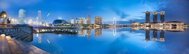 都市风光蓝色天空倒映水面jpg设计背景_新图网 https://ixintu.com 倒映 天空 水面 蓝色 都市 风光