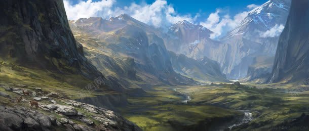 梦幻广阔山谷海报背景jpg设计背景_新图网 https://ixintu.com 山谷 广阔 梦幻 海报 背景