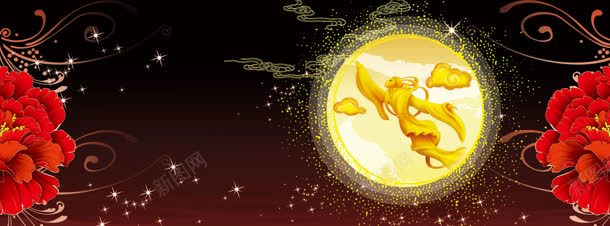 中秋背景jpg设计背景_新图网 https://ixintu.com 喜庆 嫦娥 月亮 红色