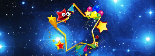 卡通宇宙炫酷儿童辅食背景bannerjpg高清背景_新图网 https://ixintu.com banner 儿童 卡通 宇宙 炫酷 背景 辅食
