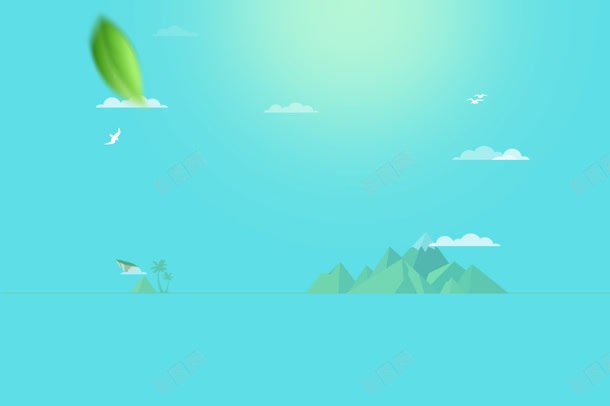 蓝天白云青山绿水海报jpg设计背景_新图网 https://ixintu.com 海报 白云 蓝天 青山绿水