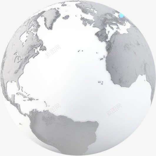 灰色透明地球png免抠素材_新图网 https://ixintu.com 地球 灰色 透明