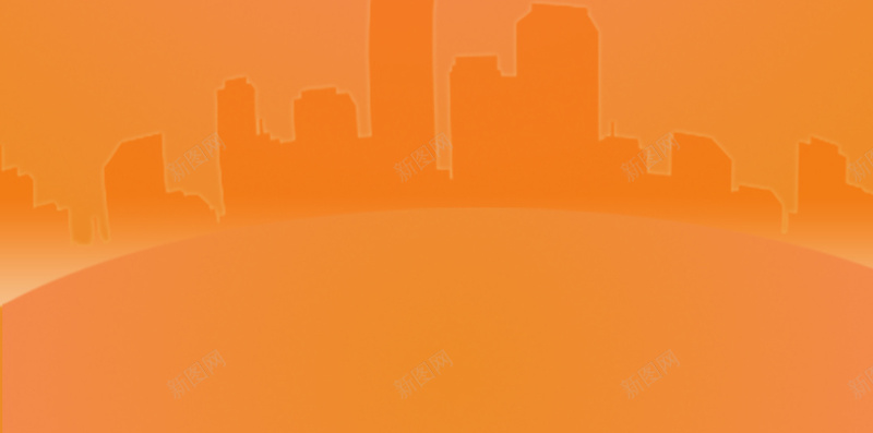 黄色手机APP启动页psd设计背景_新图网 https://ixintu.com psd 几何 几何背景 启动页 引导页 扁平 手机APP 楼房 渐变 线上 线下 闪屏 黄色