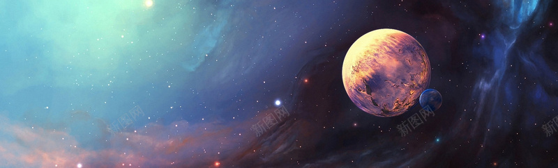 宇宙星球bannerjpg设计背景_新图网 https://ixintu.com 大气 星云 星海 星球星际太空宇宙科幻 星空 星际 海报banner