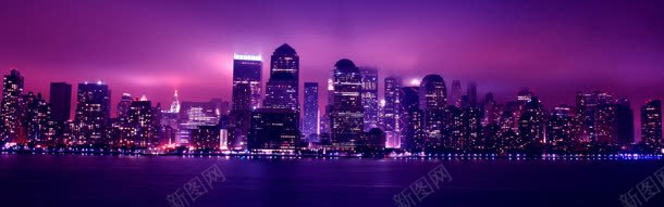 城市夜景大气banner壁纸jpg设计背景_新图网 https://ixintu.com 城市 建筑 电商 酷炫