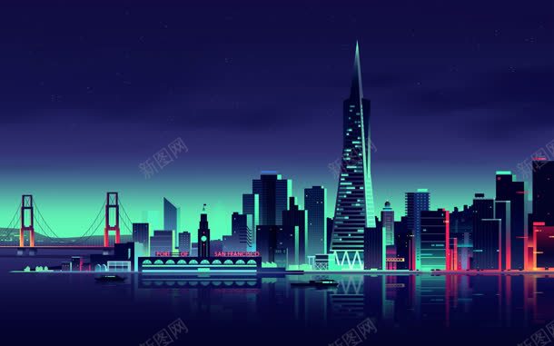 紫色天空青色建筑物jpg设计背景_新图网 https://ixintu.com 天空 建筑物 紫色 青色
