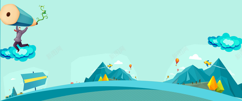 儿童节扁平蓝色海报banner背景psd设计背景_新图网 https://ixintu.com 61 banner 亲子 促销 儿童节 六一 卡通 天猫 山水 手绘 海报 淘宝 画笔 背景 蓝色