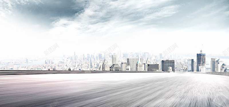 全屏海报背景psd设计背景_新图网 https://ixintu.com 地面 大气 天空 建筑 海报banner