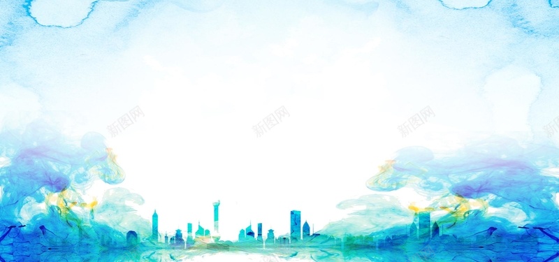 企业大气蓝色金融海报背景psd设计背景_新图网 https://ixintu.com 中国风 企业 商务 房地产 手绘 教育 气势 泼墨 渐变 现代 蓝色 金融