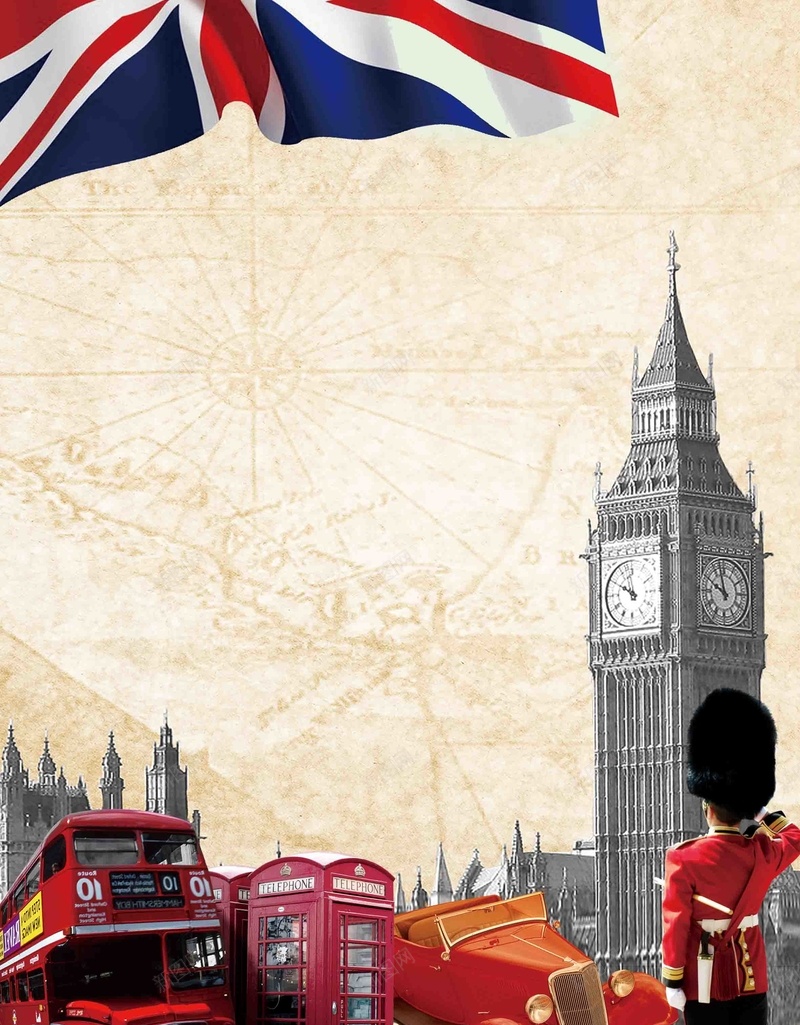 英国旅游英伦风旅游促销psd设计背景_新图网 https://ixintu.com 伦敦 促销 大本钟 宣传 展板 旅游 旅行 英伦 英国