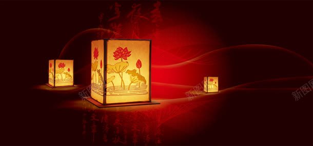 喜庆灯笼背景jpg设计背景_新图网 https://ixintu.com PSD素材 元宵节 喜庆 灯笼