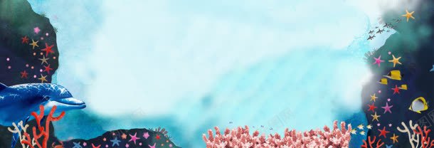 梦幻海底景色图jpg设计背景_新图网 https://ixintu.com 内衣 化妆品 女装背景 女裤 女鞋 海报背景 男装