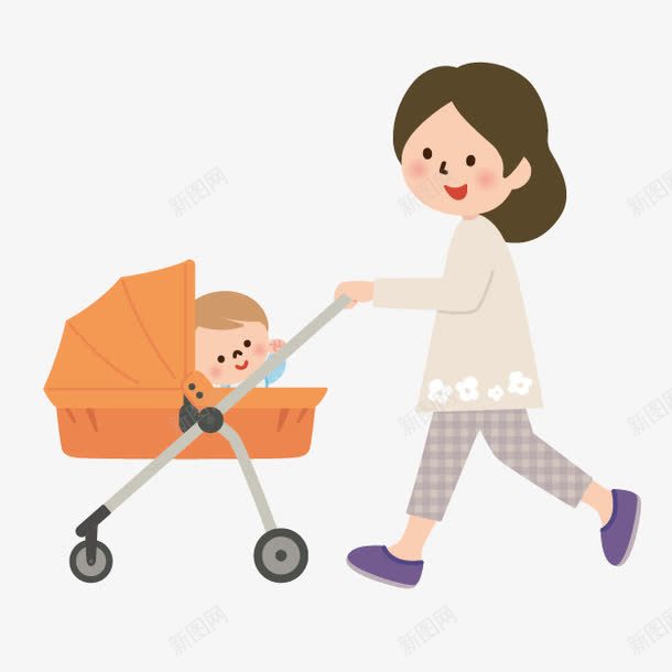 卡通小人人物妈妈图标png_新图网 https://ixintu.com 人物图标 人物图片素材 卡通 妈妈 宝贝 家庭 手绘人物图片 手绘卡通小人素材 漫画