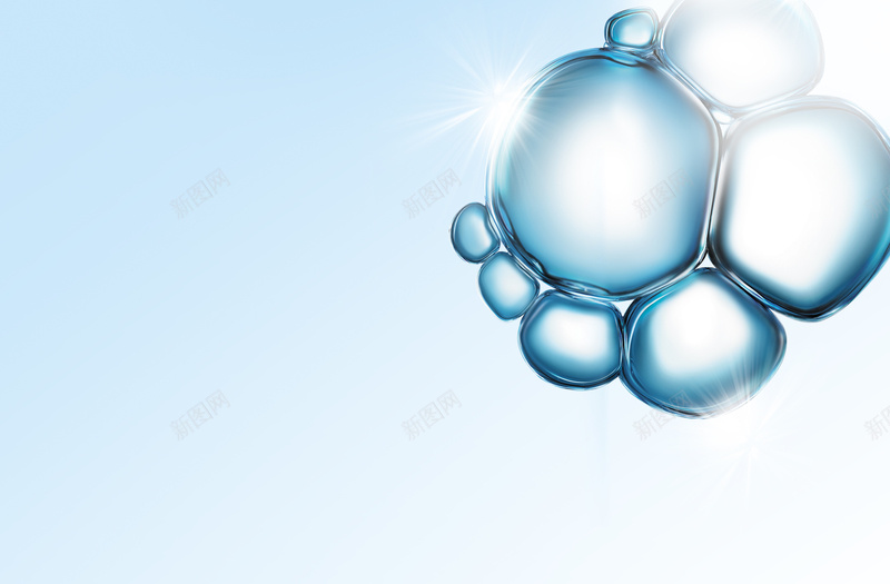 化妆品水分子淡蓝色印刷背景jpg设计背景_新图网 https://ixintu.com 化妆品 印刷 水分子 海报 淡蓝色 渐变 背景 透明水珠