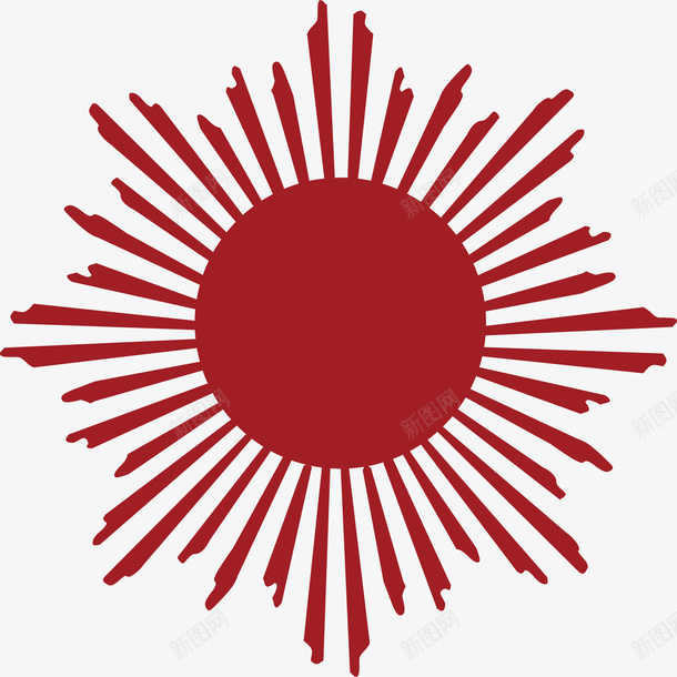太阳花边矢量图ai免抠素材_新图网 https://ixintu.com 传统花纹 太阳花边 花纹 矢量图