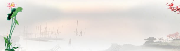 护肤品中国风荷花背景bannerjpg设计背景_新图网 https://ixintu.com banner 中国风 护肤品 背景 荷花