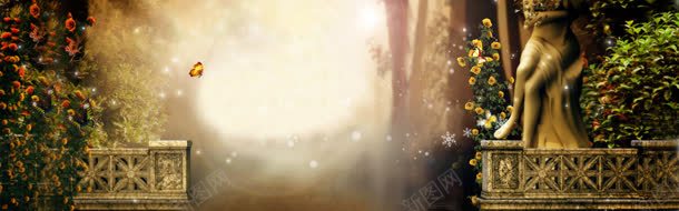 欧美女装上市banner壁纸jpg设计背景_新图网 https://ixintu.com 唯美 干净 海报 背景 花瓣