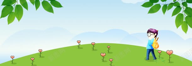 儿童banner创意jpg设计背景_新图网 https://ixintu.com 1920PX 儿童节 插画 淘宝 漫画 环保 节日