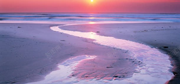 天空河流大海背景jpg设计背景_新图网 https://ixintu.com 夕阳 大海 天空 河流
