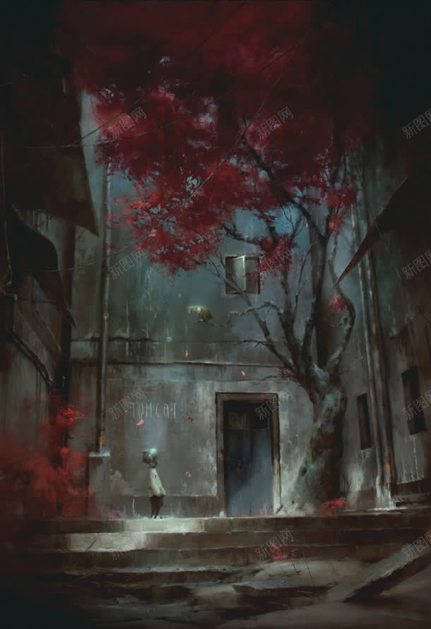 红色枫叶大屏桌面jpg设计背景_新图网 https://ixintu.com 枫叶 桌面 红色