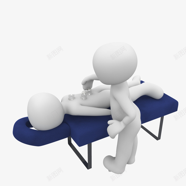 立体按摩针灸小人插图元素png免抠素材_新图网 https://ixintu.com 产品实物 实物 按摩 立体 立体小人插画