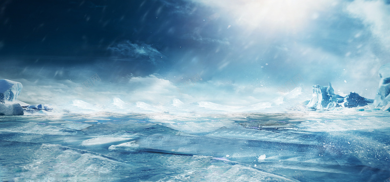 冰山雪地背景图psd设计背景_新图网 https://ixintu.com 冬季 冰山 摄影 海报banner 清凉 雪地 风景