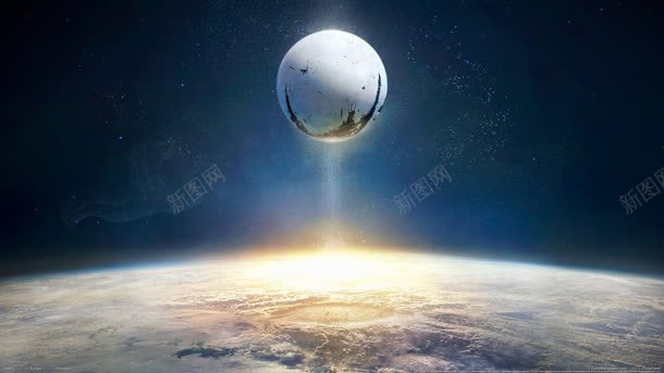 蓝色神秘星空地球jpg设计背景_新图网 https://ixintu.com 地球 星空 神秘 蓝色