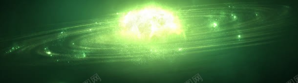 绿色光晕闪耀宇宙jpg设计背景_新图网 https://ixintu.com 光晕 宇宙 绿色 闪耀