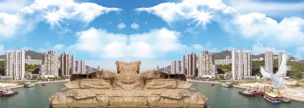 现代城市唯美清新背景bannerjpg设计背景_新图网 https://ixintu.com banner 唯美 城市 岩石 清新 现代 背景