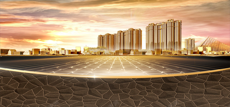 金融房地产黄色背景psd设计背景_新图网 https://ixintu.com 优惠 促销 商业 商务 天空 建筑 户外 数码 晚霞 棕色 现代 石头 科技 金色 马路 黄色
