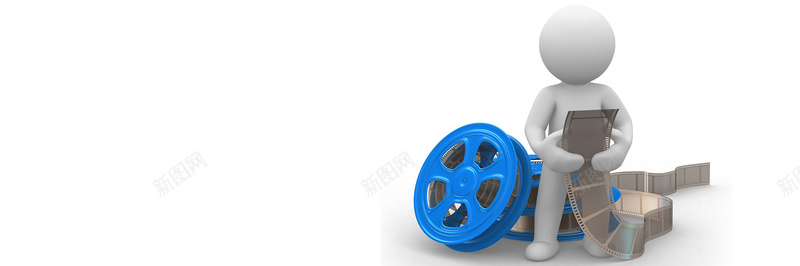 3D人物电影广告banner壁纸psd设计背景_新图网 https://ixintu.com 其他 店铺 影院 标签 活动 海报banner 电影