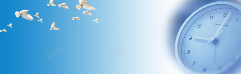 糖尿病日背景jpg设计背景_新图网 https://ixintu.com 海报banner 糖尿病 蓝色 闹钟 鸽子