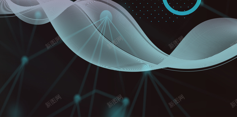 商务科技风线上宣传海报背景psd设计背景_新图网 https://ixintu.com 宣传背景 彩虹 渐变素材 科技 科技类产品 背景 背景海报 镭射 黑色底色