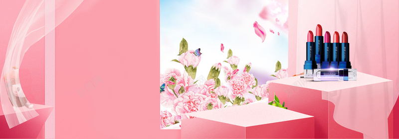 美妆节窗外风景几何红bannerpsd设计背景_新图网 https://ixintu.com 几何 化妆 化妆品 口红 小清新 广告 文艺 窗帘 窗户 简约 素材 美妆 美妆节 背景 花朵 设计