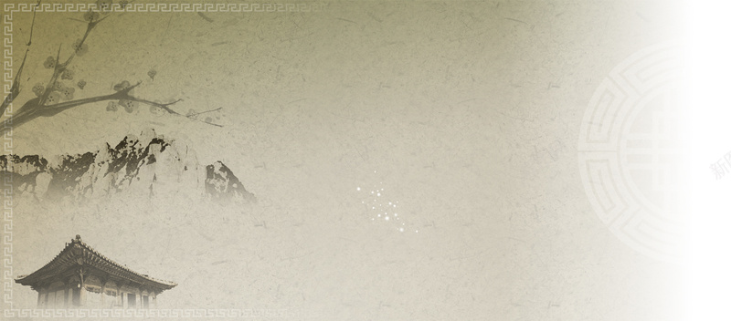中医药背景jpg设计背景_新图网 https://ixintu.com 中医 中国画 中国风 中药 古代建筑 梅花 水墨画 海报banner 远山