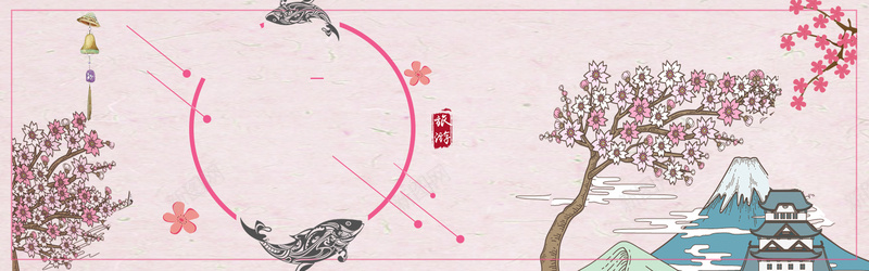 手绘国庆旅游促销bannerpsd设计背景_新图网 https://ixintu.com 促销banner 国庆出游 国庆旅游 富士山 手绘 旅游 日本游 秋天旅游 秋季 简笔画山 简约 美丽的富士山