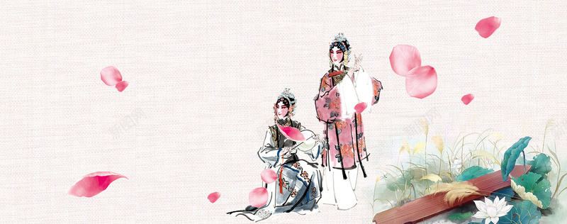 中国风古风传统戏曲背景psd设计背景_新图网 https://ixintu.com 中国风 传统 古典 古风 戏曲 文艺 海报banner 白色 背景