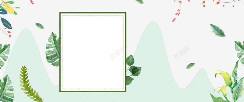 初夏简约女装绿色bannerpsd设计背景_新图网 https://ixintu.com anner banner 初夏 女装 方框 树叶 简约 红色 绿色 花瓣 远山
