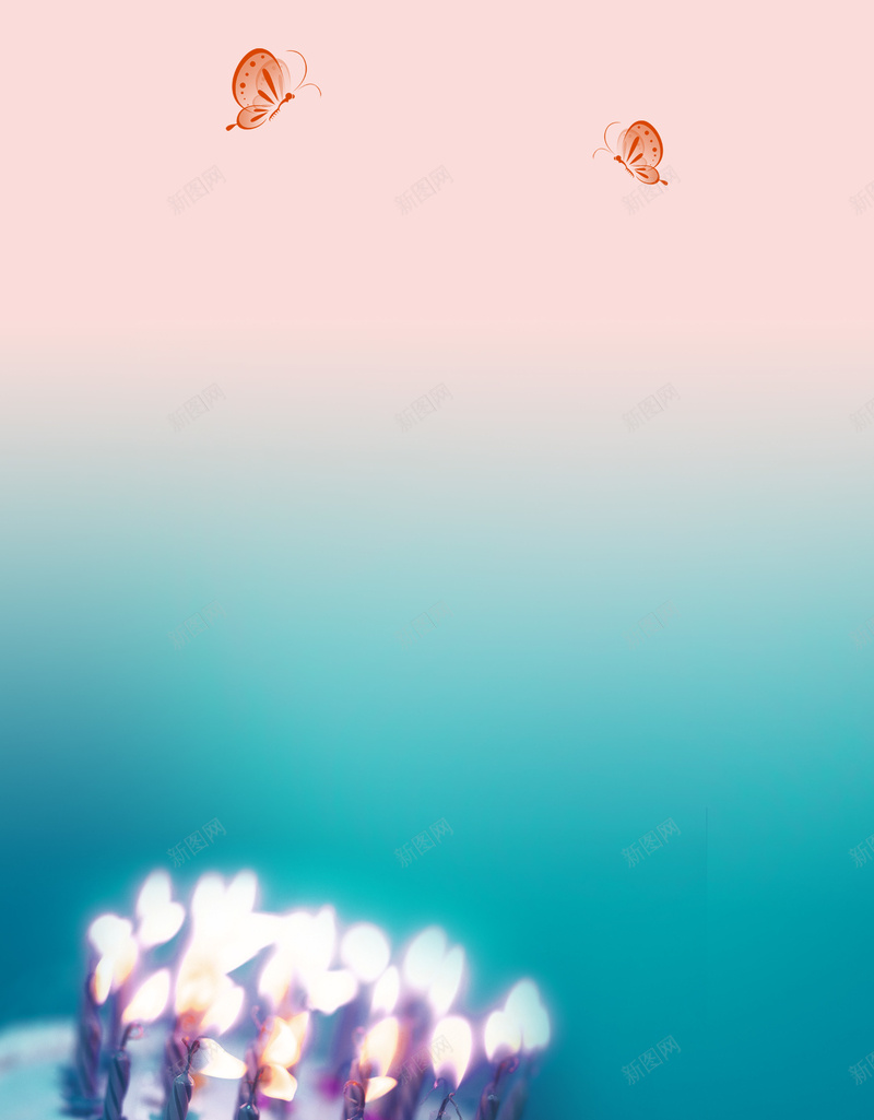生日蛋糕温馨浪漫psd设计背景_新图网 https://ixintu.com 浪漫 温馨 烛光 生日 生日快乐 粉色 蓝色 蛋糕 蜡烛