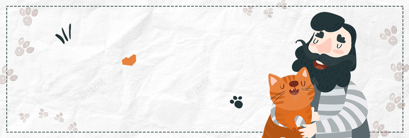 淘宝天猫宠物食品bannerpsd设计背景_新图网 https://ixintu.com psd 卡通 天猫 宠物 宠物的家 手绘 模板 海报 淘宝 狗 猫 猫粮 电商 素材 脚印 萌物