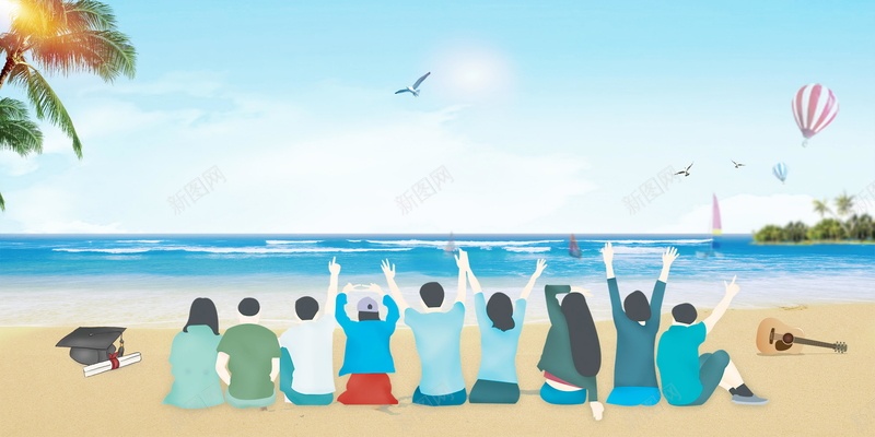 我们毕业了 毕业了 毕业季 背景模板 背景海报 背景素材 那些年 青春