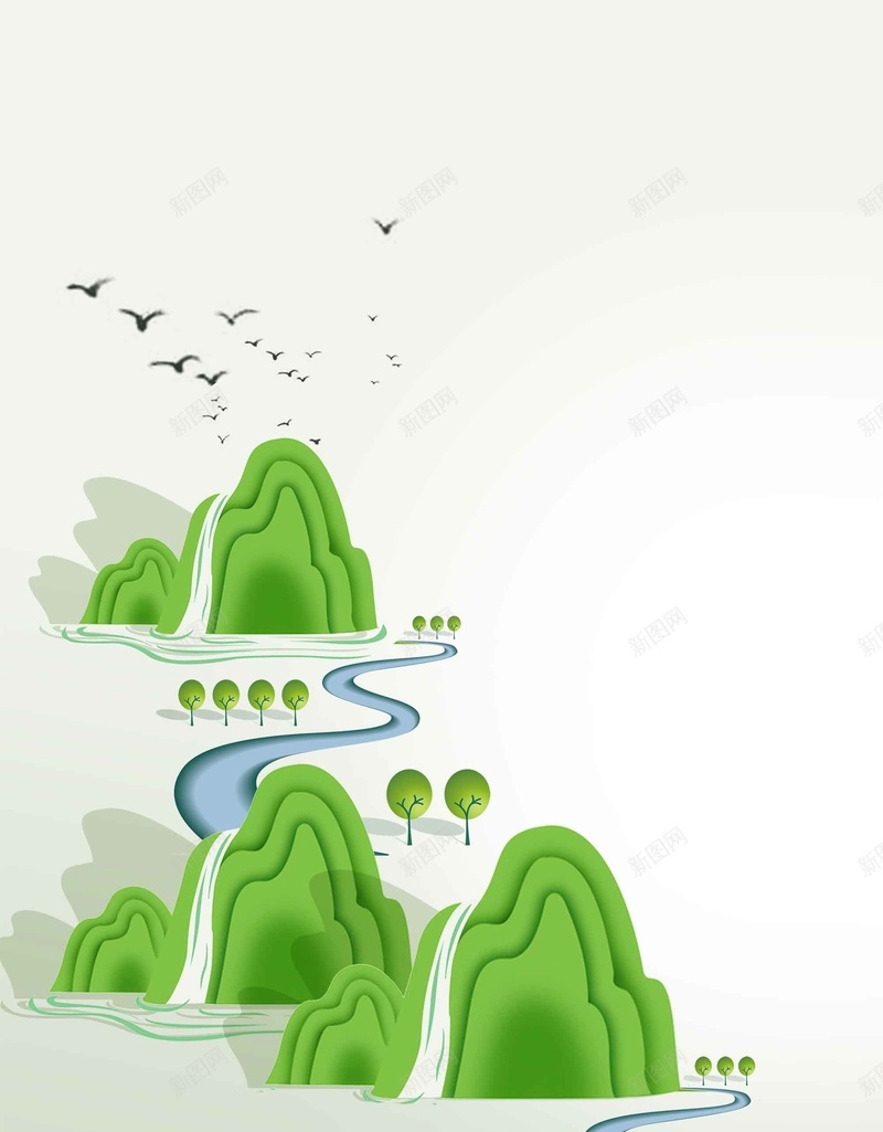 创意度假旅行海报背景模板jpg设计背景_新图网 https://ixintu.com 假日旅行 创意 山水 微立体 旅游出行 旅行海报 旅行社展板 秋日度假 自驾游 风景