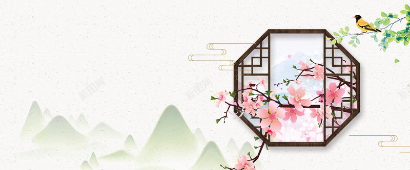 立春灰色复古bannerpsd高清背景_新图网 https://ixintu.com 2018 banner 优惠 促销 复古 折扣 灰色 狂欢 立春 节日 节气 鲜花