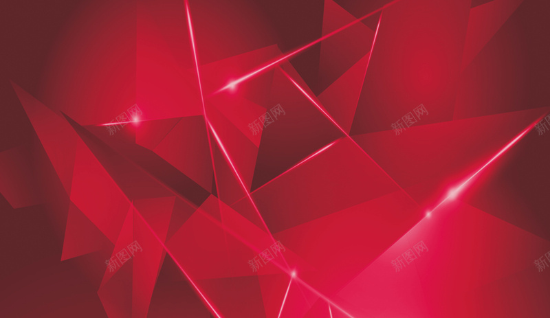 红色几何形海报背景jpg设计背景_新图网 https://ixintu.com 几何形 华丽 商务 科幻 科技 红色 震撼