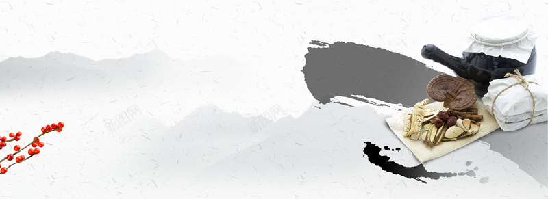 中药中草药背景psd设计背景_新图网 https://ixintu.com 中医药 中国风 中草药 中药 海报banner 背景 药材 药草