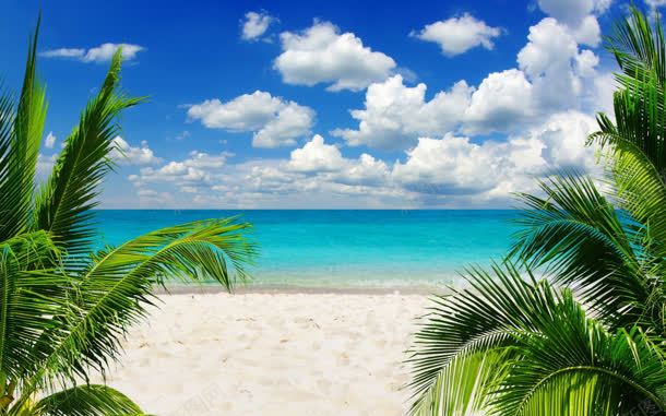 海南海边沙滩假期海报背景jpg设计背景_新图网 https://ixintu.com 假期 沙滩 海南 海报 海边 背景