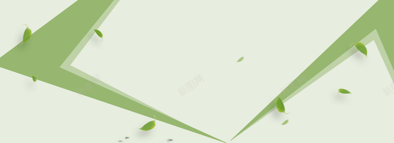 清新背景psd设计背景_新图网 https://ixintu.com 几何 扁平 活力 浅绿色 海报banner 渐变 绿叶 青春
